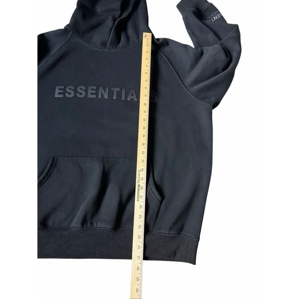 Essentials Fear of God Sweatshirt Pullover Hoodie Black Men’s XL